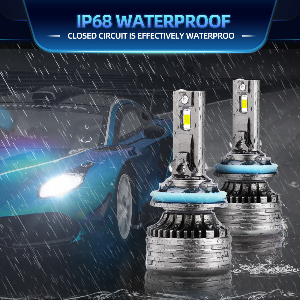 500w Asia Car LED Headlights Turbo Canbus H4 9005/6 H11 For All Cars 2.5
