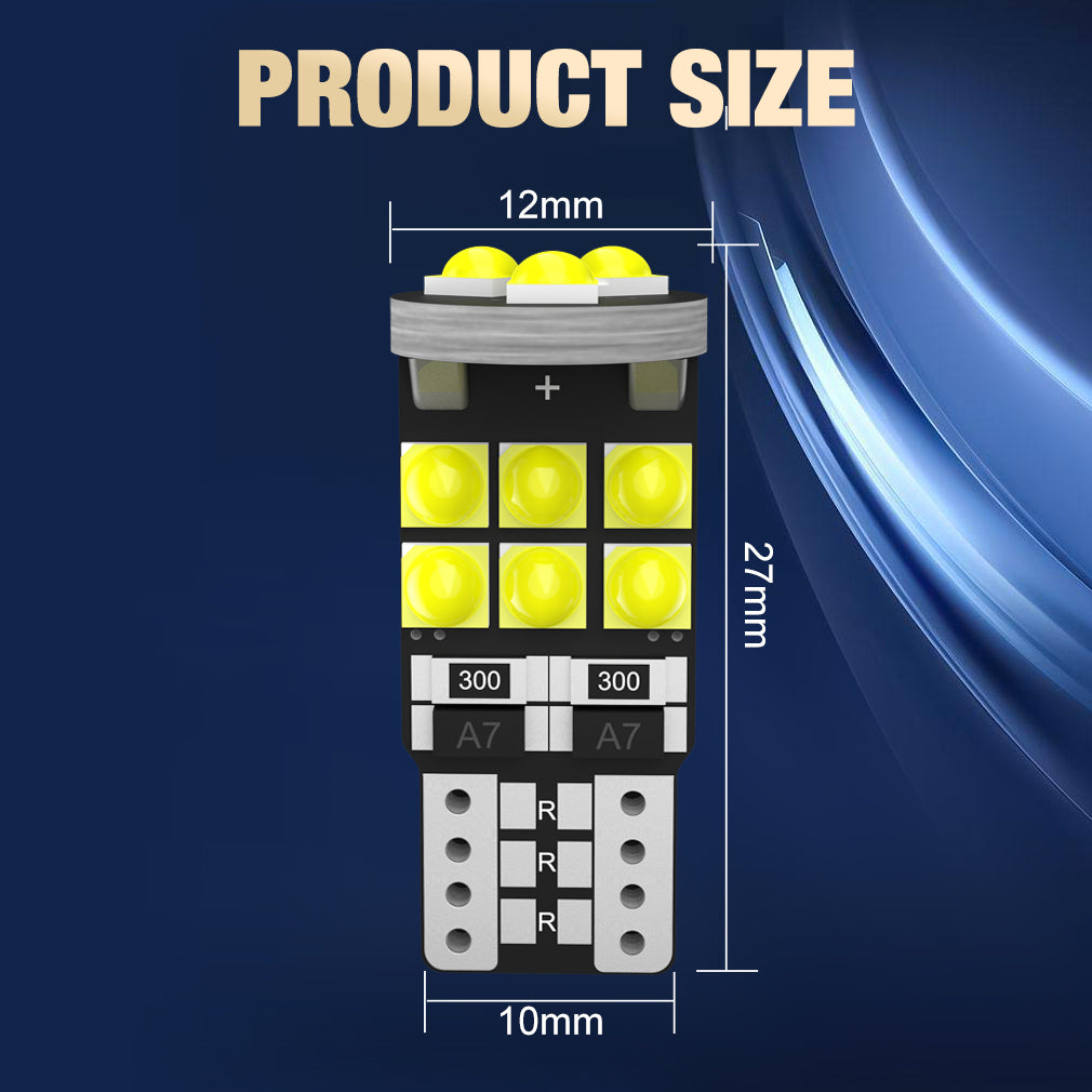 15 SMD T10/15 Parking Lights Reading lamp trunk lights 6000k (2pcs)