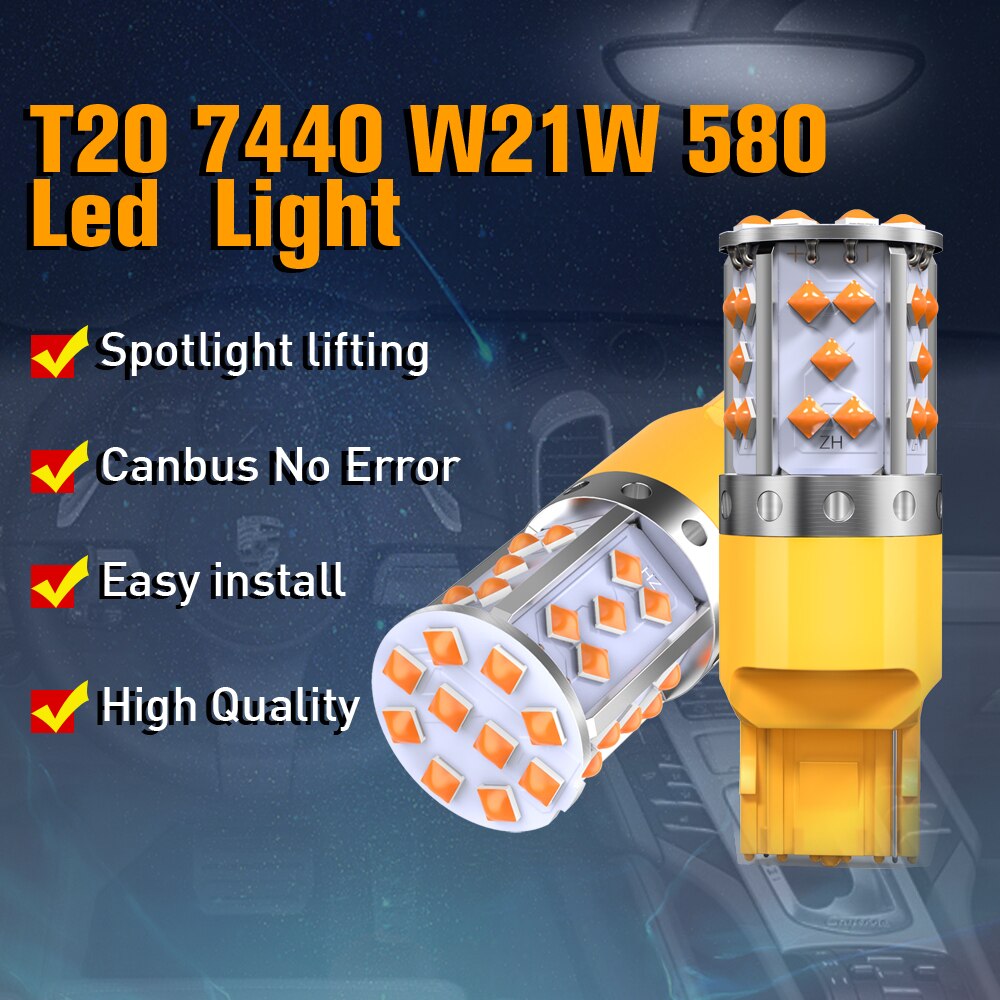 Car LED Indicators Bulbs 35 SMD Indicator Lights Turn Signal Lights T20 1156