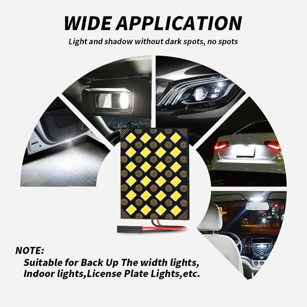 24 SMD LED Bulbs 12V WY5W C5W C10W Festoon Car Interior Map Dome Reading Parking Lights Auto Lamp